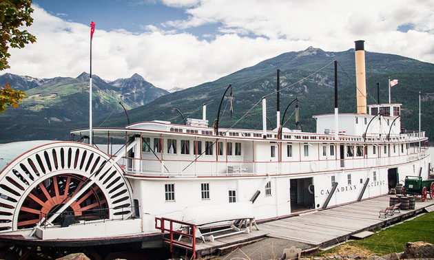 S.S. Moyie Sternwheeler on Kootenay Lake. 