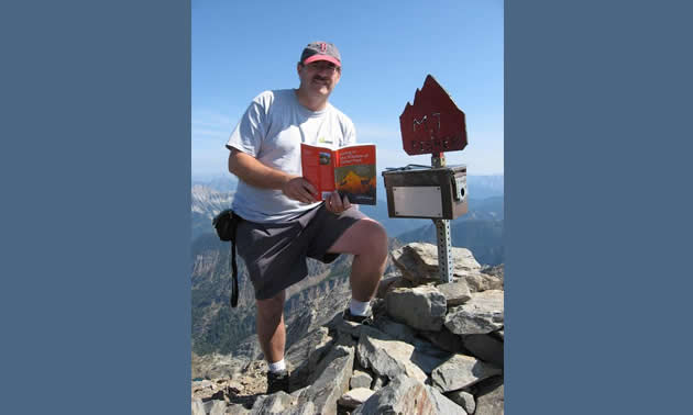 Keith Powell at the Fisher Peak Summit