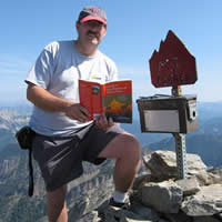 Keith Powell at the Fisher Peak Summit