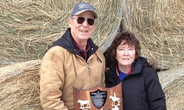 Karen and Doug Barraclough recently won the Kootenay Livestock Association's 2018 Agriculturalist of the Year award. 