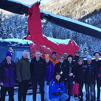 Group photo of media department Kootenay Rockies Tourism