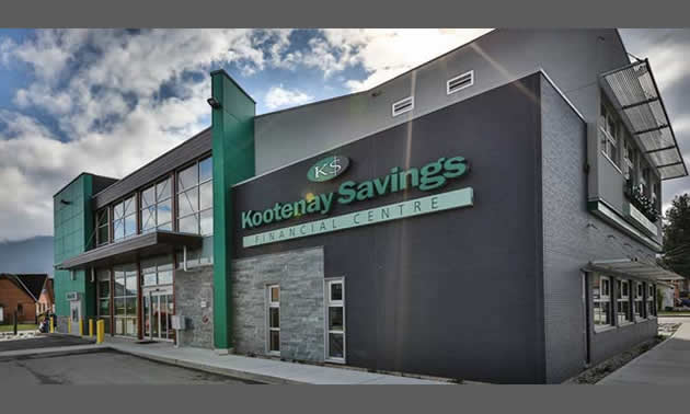 Exterior of Kootenay Savings Credit Union