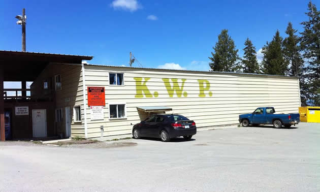 Exterior of Kootenay Wood Preserves building in Cranbrook BC