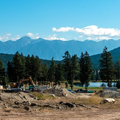 Legacy Lookout in Cranbrook construction site. 