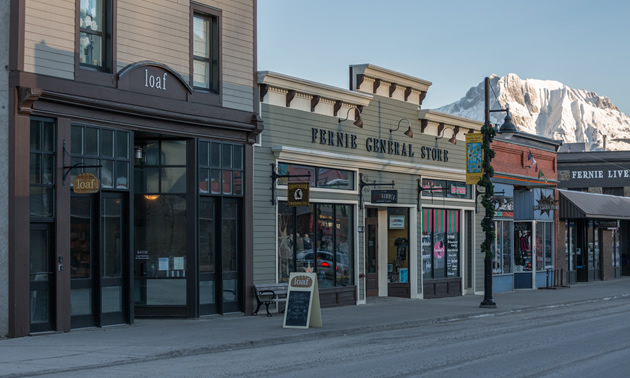 Picture of the outside of Loaf Bakery in Fernie.