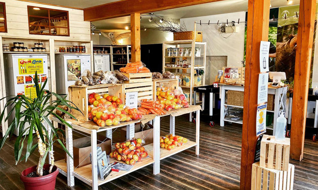 Interior of the Local Store in Fernie. 