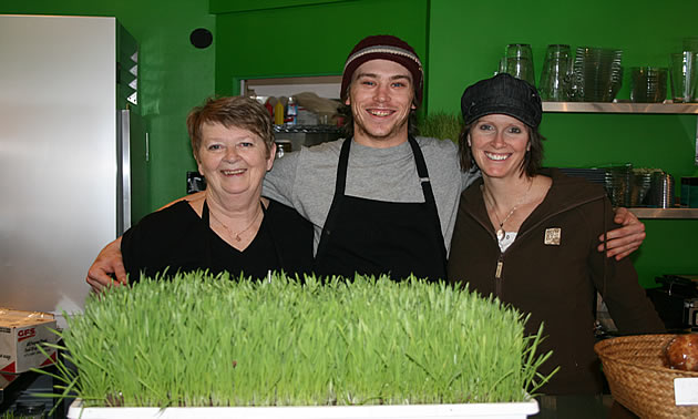 (L to R) Diane Churchill, Devin Penfold and Marsha Churchill. 