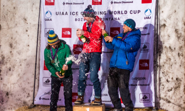 At the UIAA Ice Climbing World Cup, Gordon McArthur placed first, Nathan Kutcher second and Noah Beek third.
