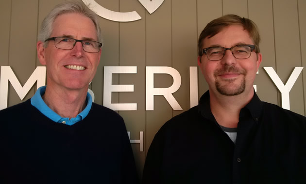 Don McCormick (L), mayor of Kimberley and Scott Sommerville, CAO for the City of Kimberley, lead the city's administrative team.