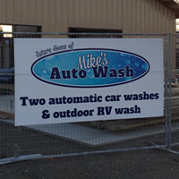 The building which is still under construction is the location of new Mike's Auto Wash