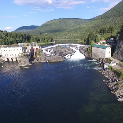 The Nelson Hydro dam. 