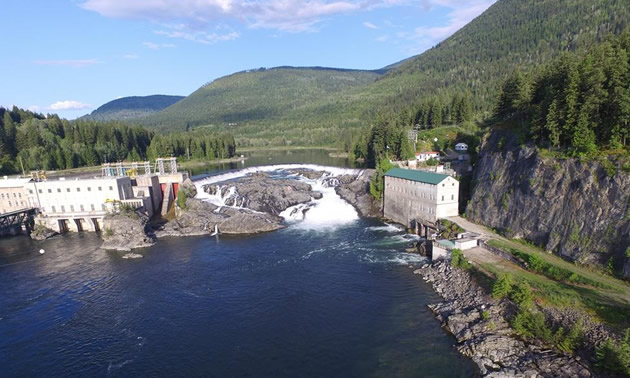 The Nelson Hydro dam. 
