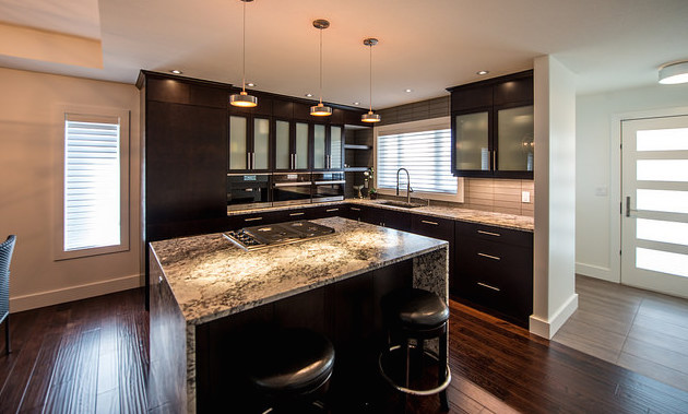 Kitchen interior from New Dawn's award-winning home, the Novak residence
