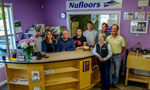 Staff and owners of Nufloors Creston