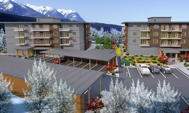 Artist's rendition of Oso building development in Golden. 