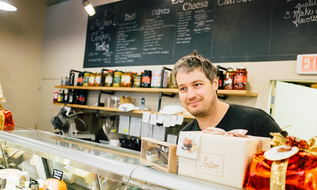 Olivier Dutil, co-owner of La Baguette Catering and Le Marché Gourmet specialty food store in Revelstoke, B.C.