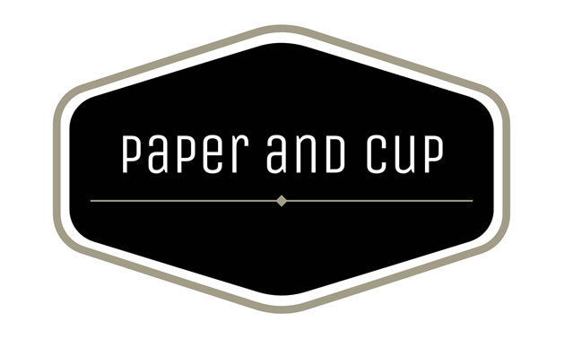 Logo of the Paper and Cup bookstore. 