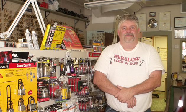 Randy Smith is the owner and operator of Parslow Lock & Safe Ltd. in Trail, B.C.