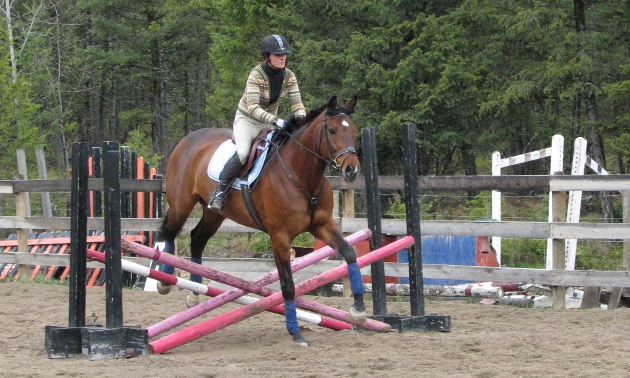 Woman on a horse