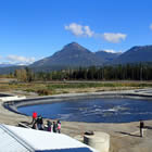 Grade eight students visit the Town of Golden’s waste water treatment facility.