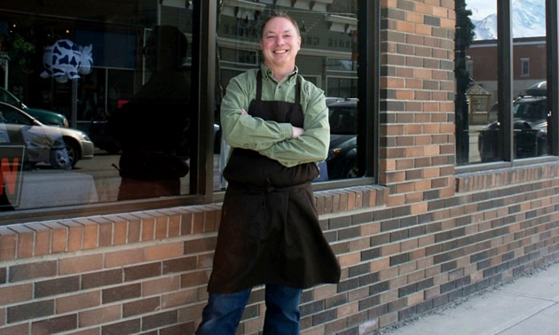 Pierre Dupont stands outside the Le Grand Fromage location in Fernie. 