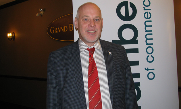 Pierre Gratton, president and CEO of the Mining Association of Canada, spoke at the chamber of commerce luncheon in Cranbrook, B.C., on March 1. 
