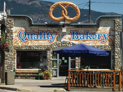 The store front of Quality Bakery. 