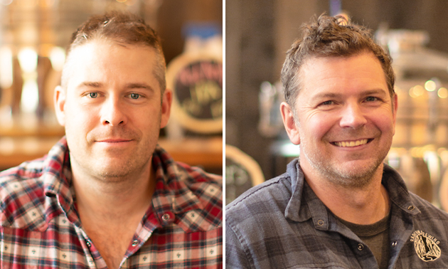 Co-owners of Radium Brewing, Jacob Houghton (left) and Stephen Gale. 