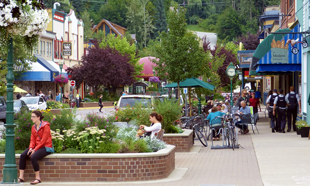 Downtown Revelstoke, B.C., is a busy place.