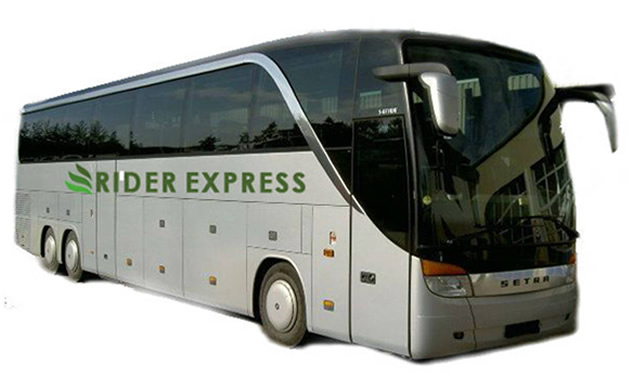 Picture of Rider Express bus. 