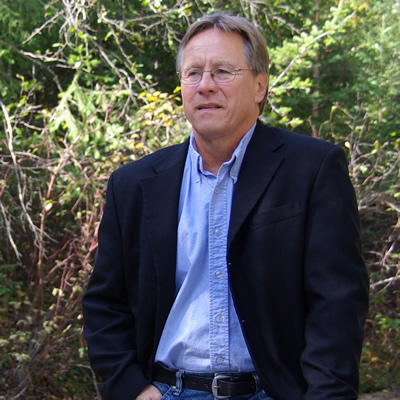 Ron Oszust, the mayor of Golden, B.C., enjoys a quiet moment outdoors