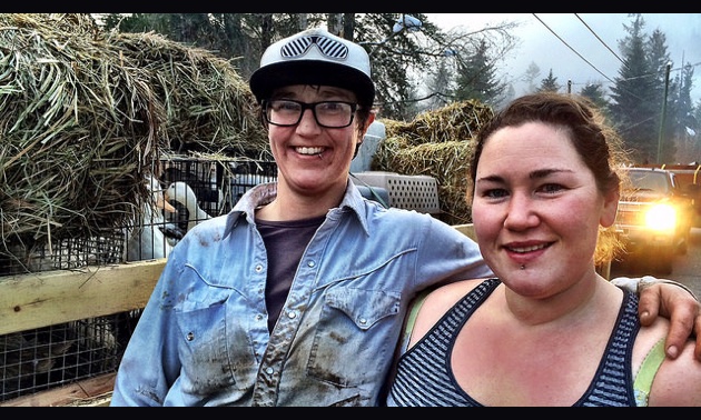 Tammy Murphy (L) and Jessica Piccinin own Quack Me Up! Farm and Hatchery, a duck business that has relocated to Creston, B.C.