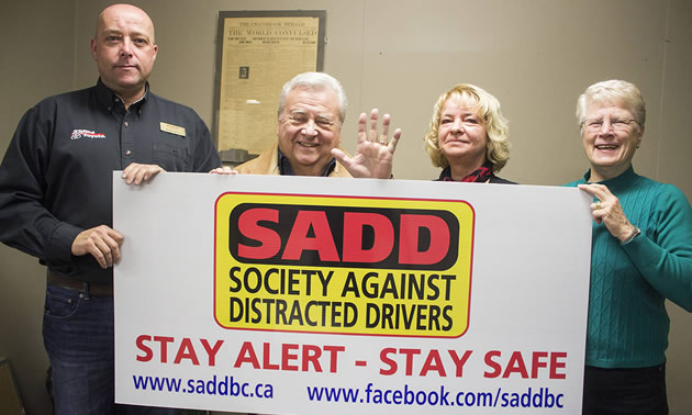 From L to R: Bruce Smith, Brian Kostiuk, Karen Dietrich and Eileen Braaten. 