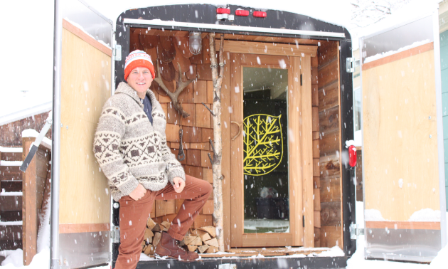 Finnish-Canadian Mika Sihvo builds one-of-a-kind portable saunas in Revelstoke, B.C.
