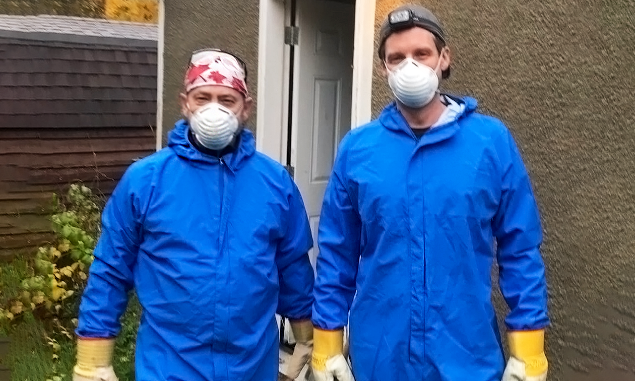 Dan Innis (left) and Ben Brown, owners of Selkirk Pest Control. 