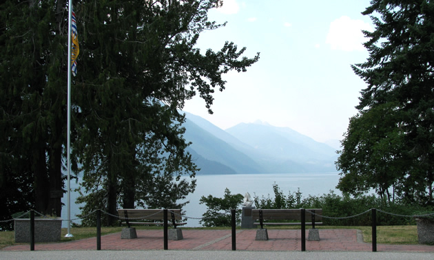 Slocan Lake and Valhalla Provincial Park in Slocan, B.C.