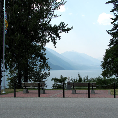 Slocan Lake and Valhalla Provincial Park in Slocan, B.C.