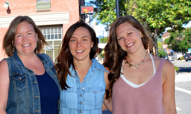 Tamara Mercandelli, Christel Hagn and Caitlin Berkhiem, co-owners of Kootenay Soulfood Cooperative.