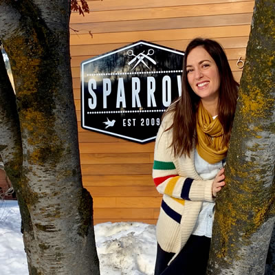 Stacey Goldade, owner of Sparrow Hair in Fernie. 