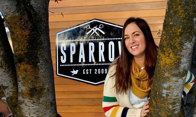 Stacey Goldade, owner of Sparrow Hair in Fernie. 