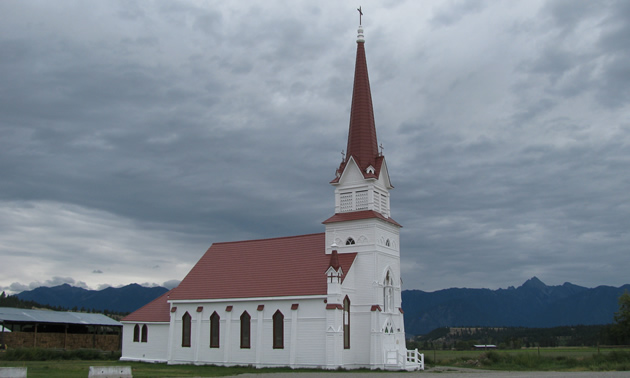 The restored St. Eugene Church is an important part of the Aqam Community and its history.