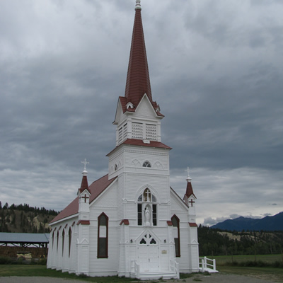 The restored St. Eugene Church is an important part of the Aqam Community and its history.