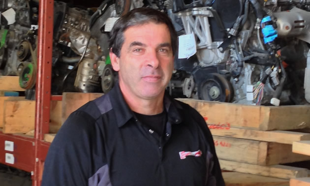 Stuart Ady is the owner of the award-winning business Ernie's Used Auto Parts in Castlegar, B.C.