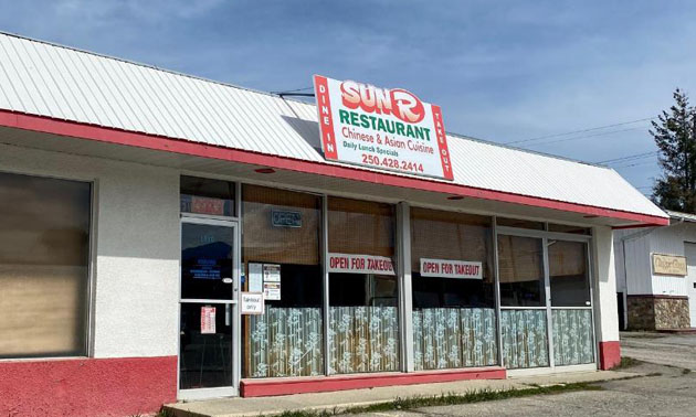 Interior of sign shop. 