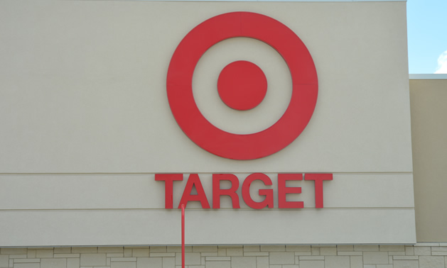 Red bullseye on grey background, with the word Target in red below
