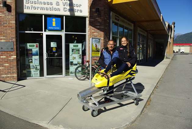 Thom Tischik of the Revelstoke Accommodation Association works closely with Meghan Tabor of Tourism Revelstoke.