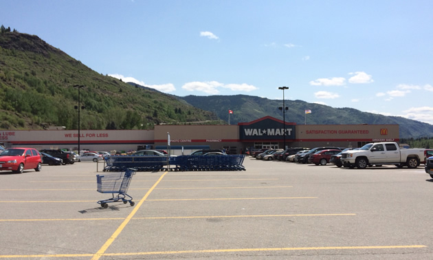 The exterior of the Trail Walmart store