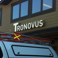 Photo of newly rebranded Tronovus building