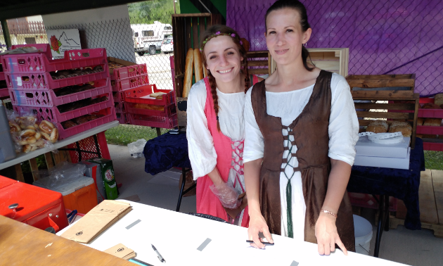 Kimberley City Bakery employees dressed for the occasion and kept festival-goers well fed.