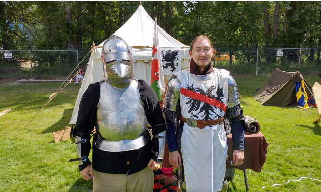 “If you’re trying to get into an armour kit for yourself you’re probably looking at $2,500. A proper kit would be $3,000 to $5,000. It takes a good five days to make a kit if you go 24/7. Most of our swords come in from the Czech Republic and Hungary.”